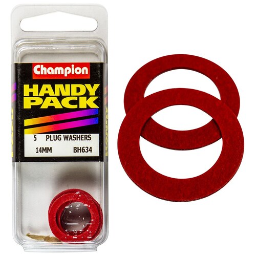 Champion Fasteners Pack Of 5 M14 X 20Mm X 2.4Mm Fibre Flat Washers BH634