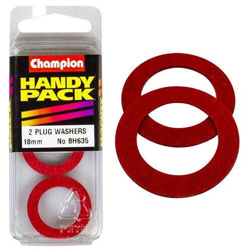Champion Fasteners Pack Of 2 M18 X 27Mm X 3/32" Fibre Flat Washers BH635