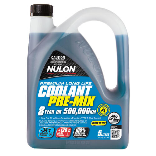 Nulon Blue Premium Long Life Pre-Mix Coolant 5 Litre (BLLTU5)