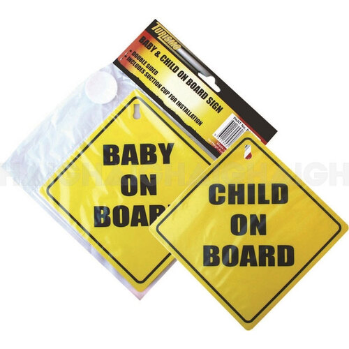 Drive Double Sided Baby/Child On Board Sign BOB1