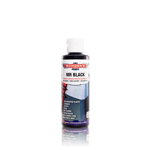 Bowden's Own Mr Black - Black Trim Restorer - 250mL BOMRBLACK