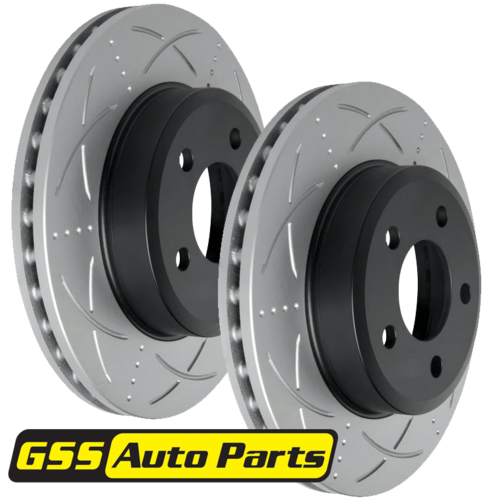 Bendix Front Bendix Ultimate Slotted Brake Disc Rotors (pair) BR504-2 thumbnail