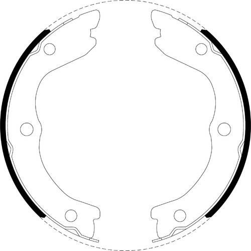 Bendix Handbrake Shoe Set BS5252