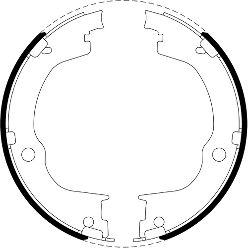 Bendix Handbrake Shoe Set BS5258