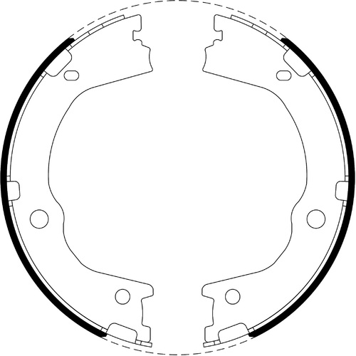 Bendix Handbrake Shoe Set BS5260