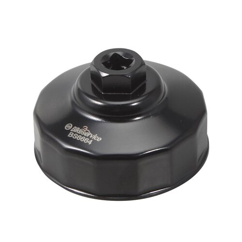 Bikeservice Cup Oil Filter Wrench 74mm-15f BS6664 BS6664