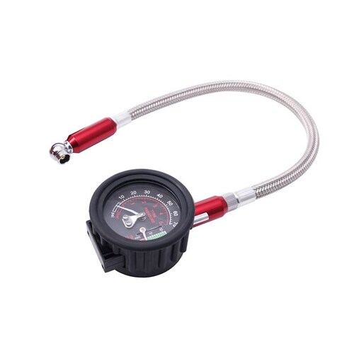 Bikeservice Tyre Pressure Guage With Hose BS80086 BS80086