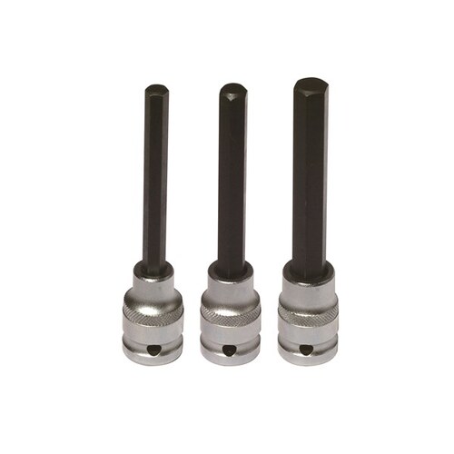 Bikeservice Front Fork Hex Bit Socket Set (3pc) BS9730 BS9730