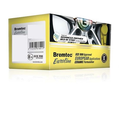 Bremtec Rear Euroline Ece R90 Approved Ceramic Brake Pads BT1345ELC DB1499 suits 7 SERIES (E65, E66) 2002 - 7/05, M3 2007 on