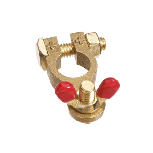 Projecta Brass Wingnut Terminal Clamp, Positive BT14-P1