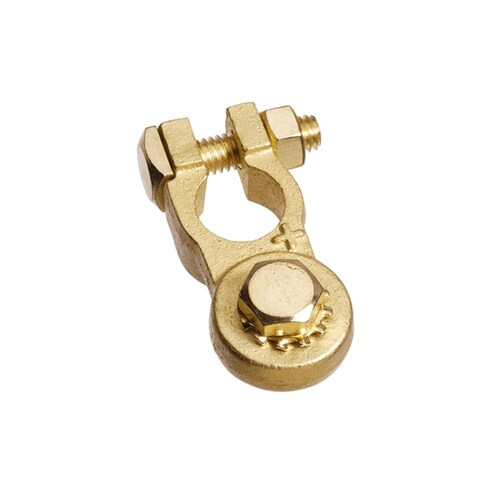 Projecta Brass Heavy Duty Stud Terminal Clamp, Positive BT142H-P1