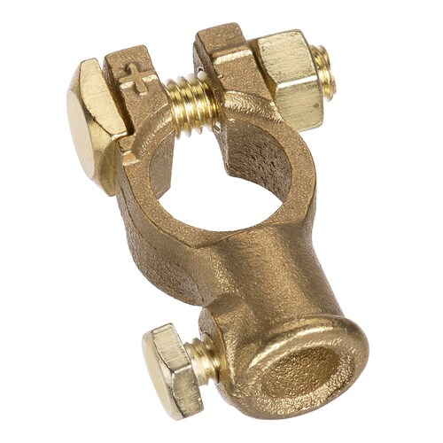 Projecta Brass End Entry Terminal Clamp, Positive BT32-1