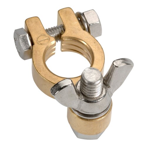 Projecta Forged Brass Wingnut Terminal Clamp, Negative BT614-N1