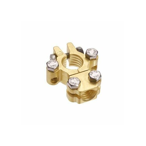 Projecta Forged Heavy Duty Brass Saddle Terminal Clamp With Dual Auxiliary Connections, Negative BT620H-N1