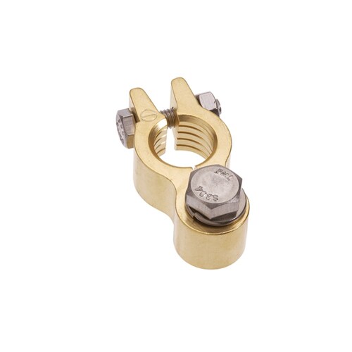 Projecta Forged Heavy Duty Brass Stud Terminal Clamp, Negative BT642H-N1