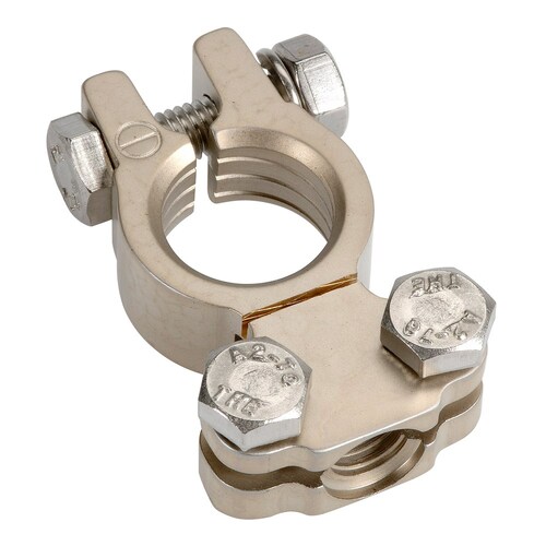 Projecta Forged Satin Saddle Terminal Clamp, Negative BT811-N1