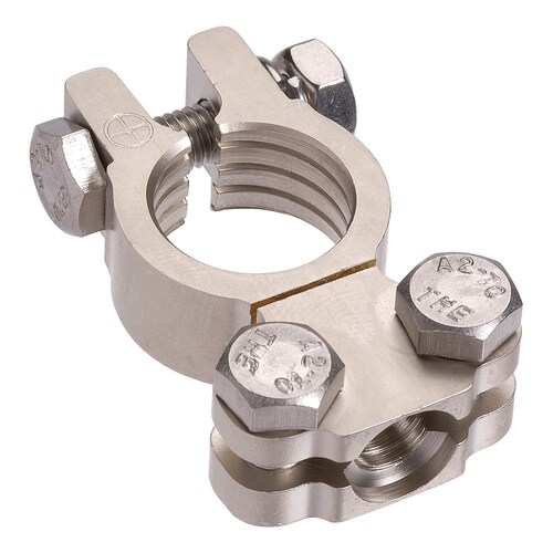 Projecta Forged Satin Saddle Terminal Clamp, Positive BT811-P1