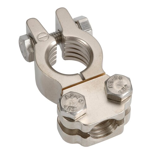 Projecta Forged Heavy Duty Satin Saddle Terminal Clamp, Negative BT811H-N1
