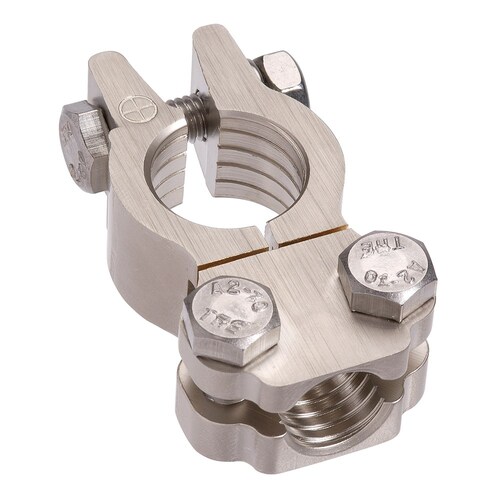 Projecta Forged Heavy Duty Satin Saddle Terminal Clamp, Positive BT811H-P1