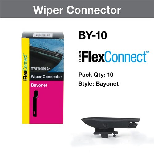 Tridon Flexconnect Wiper Connector Bayonet 10 Pack (10pk) BY-10