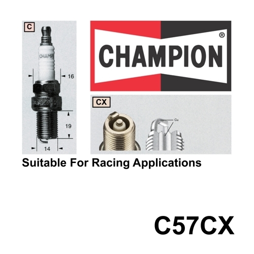Champion Racing Spark Plug (1) C57CX