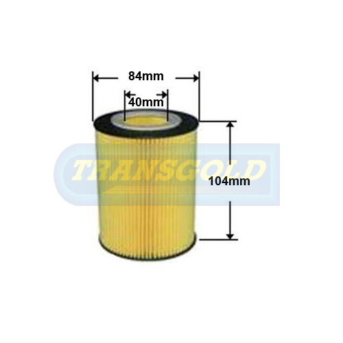 Transgold Cartridge Oil Filter R2592P CF2592