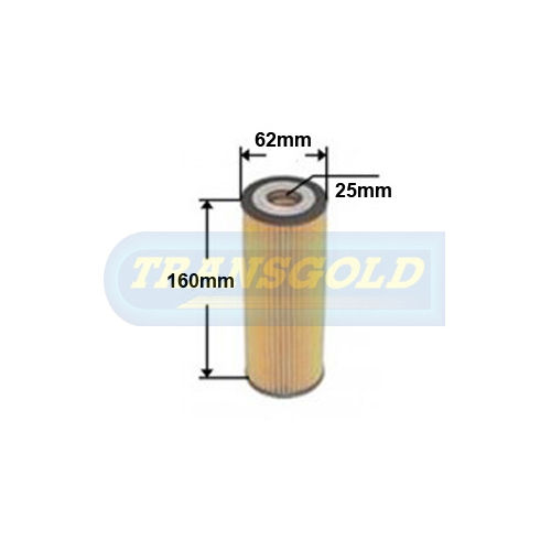 Transgold Cartridge Oil Filter R2596P CF2596