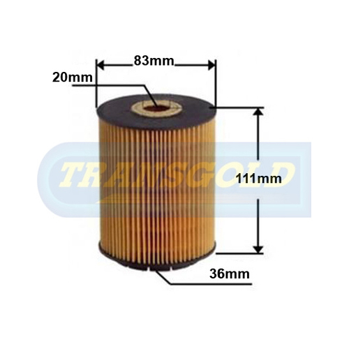 Transgold Cartridge Oil Filter R2613P CF2613