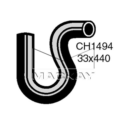 Mackay Radiator Upper Hose CH1494
