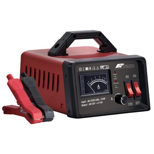Charge Battery Charger  - 6v & 12v. 0-10a Adjustable Charge. Suits Lead Acid, Gel, Efb, Agm Batteries CH20100