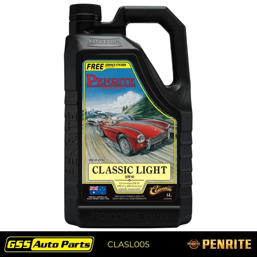 Penrite Classic Light Mineral Engine Oil 20W60 5L CLASL005