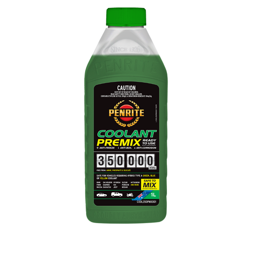 Penrite 350000 Km Green Coolant Premix 1L COOL350PMX001