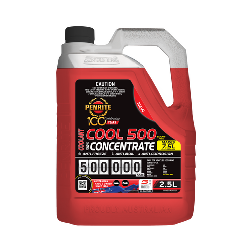 Penrite Coolant Red Concentrate 500,000KM 2.5L