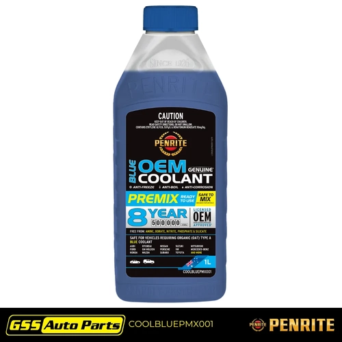 Penrite Blue OEM Coolant Premix 1L COOLBLUEPMX001