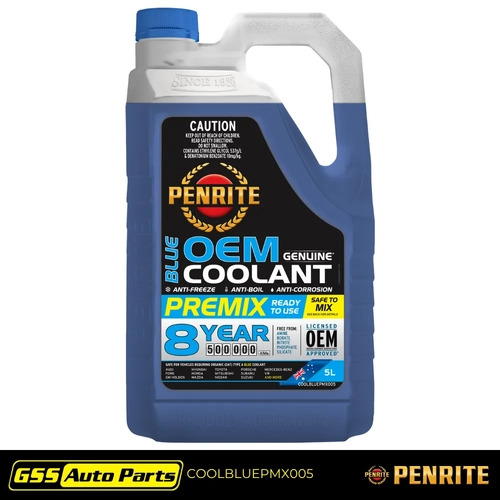 Penrite Blue OEM Coolant Premix 5L COOLBLUEPMX005