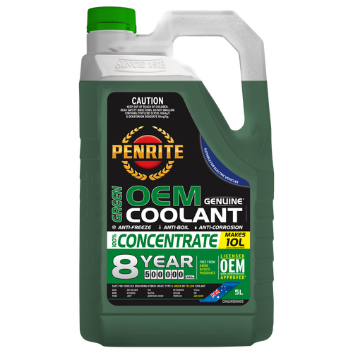 Penrite Green Oem Concentrate Coolant 8 Year/500k  5l  COOLGREEN005 