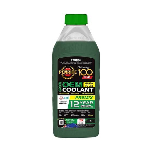 Penrite Green OEM Pre-Mix Coolant 1L COOLGREENPMX001