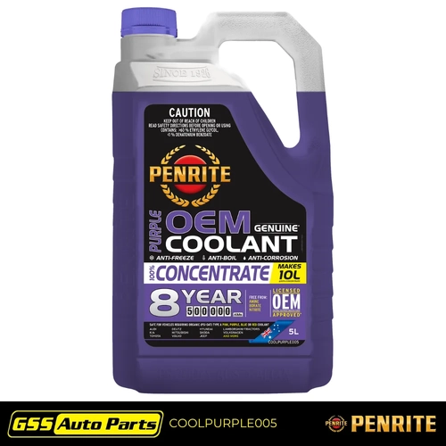 Penrite Purple OEM Concentrate Coolant 8 Yr 500K 5L COOLPURPLE005