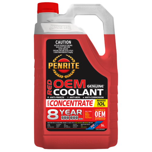 Penrite Red Oem Concentrate Coolant 8 Year/500k  5l  COOLRED005 