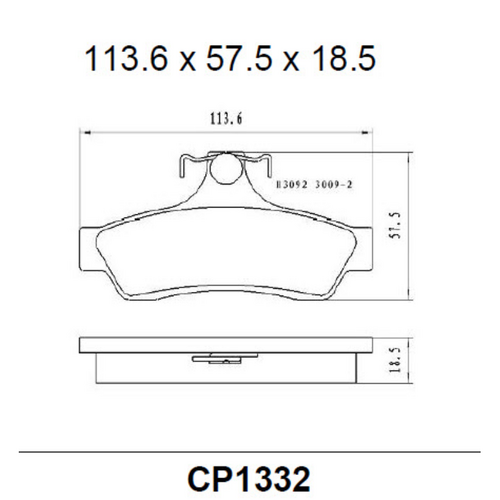 Premier Rear Ceramic Brake Pads DB1332 CP1332