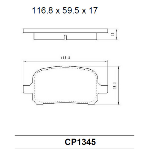 Premier Front Ceramic Brake Pads DB1345 CP1345