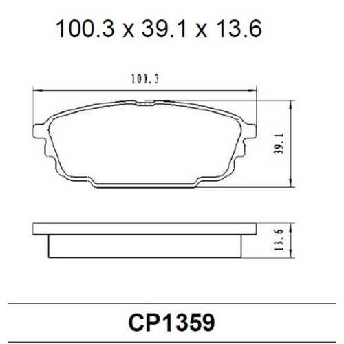 Premier Rear Ceramic Brake Pads DB1359 CP1359
