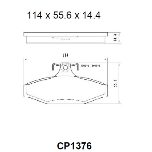 Premier Rear Ceramic Brake Pads DB1376 CP1376