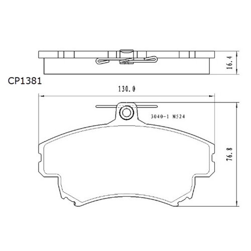 Premier Front Ceramic Brake Pads DB1381 CP1381