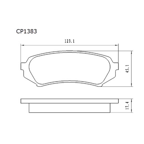 Premier Rear Ceramic Brake Pads DB1383 CP1383