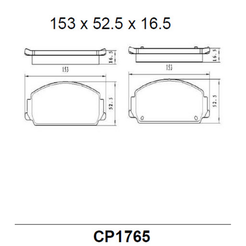 Premier Rear Ceramic Brake Pads DB1511 CP1511
