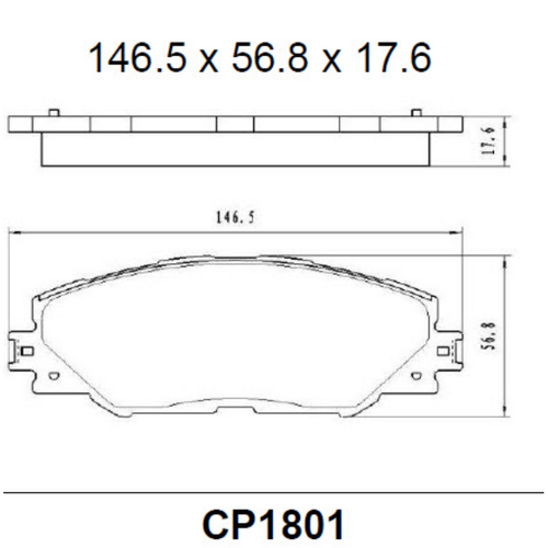 Premier Rear Ceramic Brake Pads DB1671 CP1671