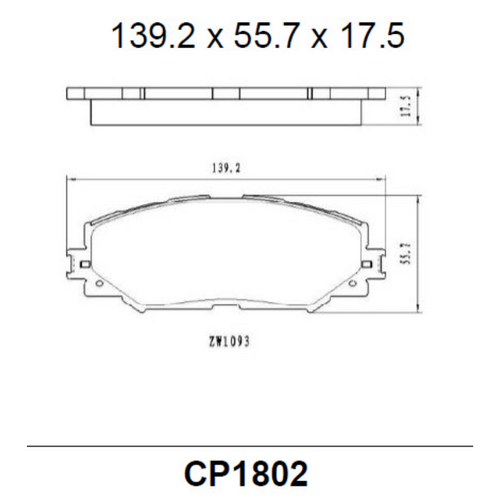Premier Rear Ceramic Brake Pads DB1672 CP1672