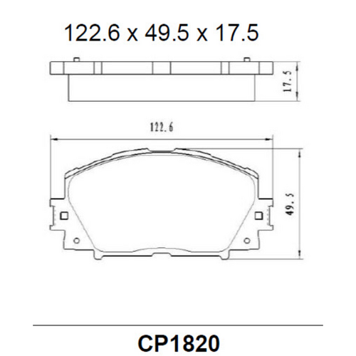 Premier Ceramic Front & Rear Brake Pad Set DB1679 DB1763 CP1679-CP1763