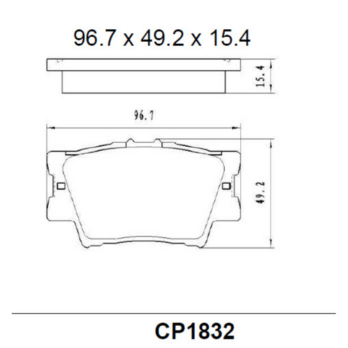 Premier Front Ceramic Brake Pads DB1682 CP1682
